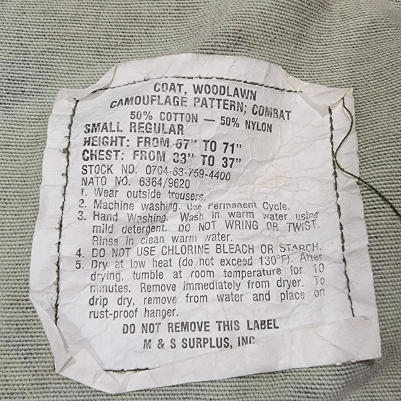 Vintage military style camouflage jacket - Picture 5 of 8